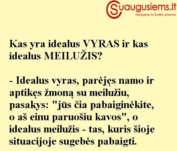 Idealus vyras ir idealus meilužis