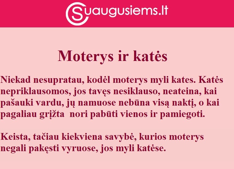 Moterys ir katės