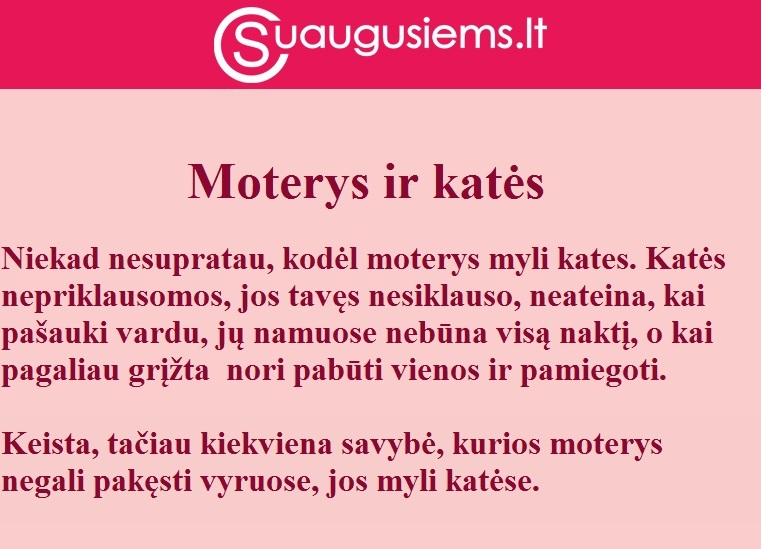 Moterys ir katės