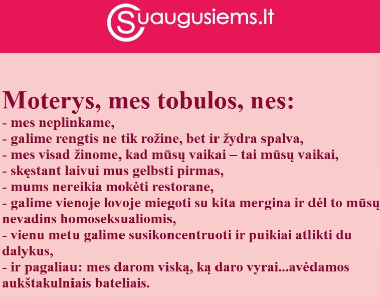 Tobulos moterys