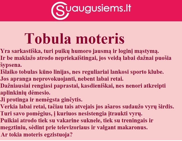 Tobula moteris