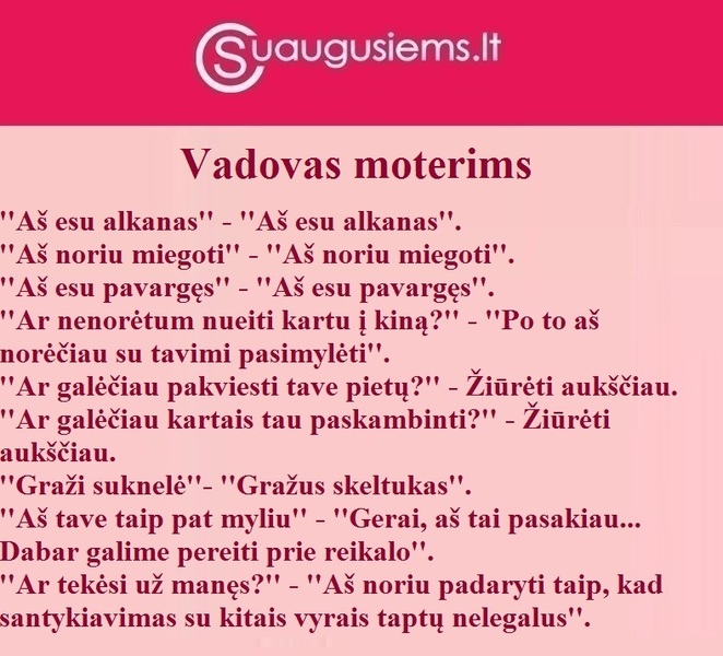 Vadovas moterims