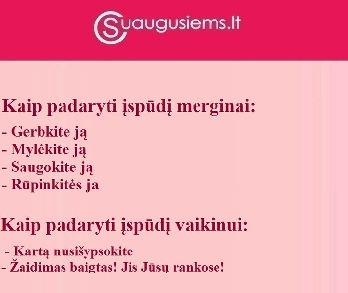 Kaip sužavėti merginą ir vaikiną?