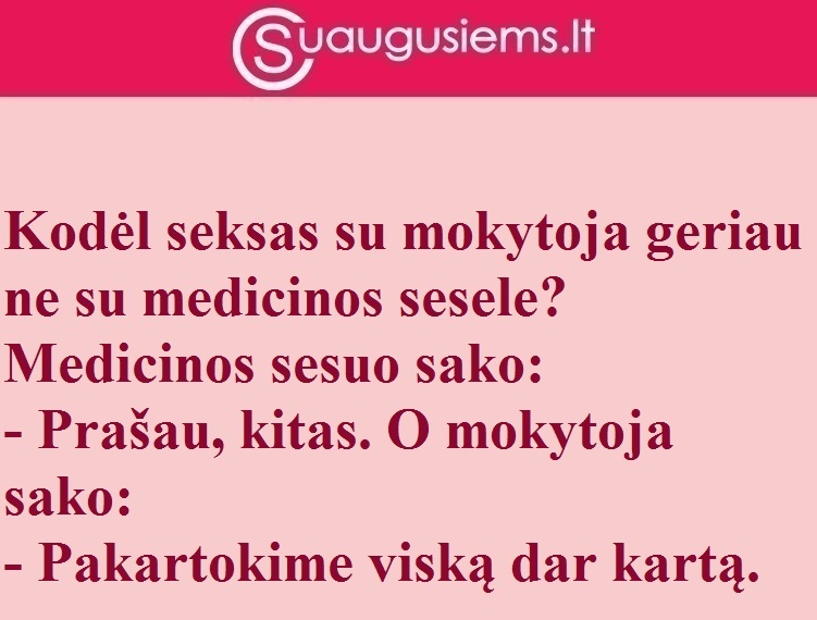 Seksas su mokytoja ir medicinos sesute