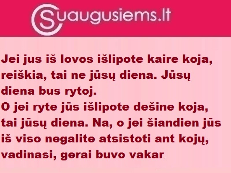 Geriau nesikelkime