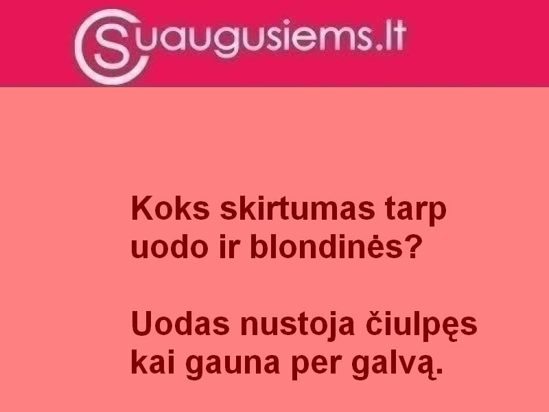 Apie blondines