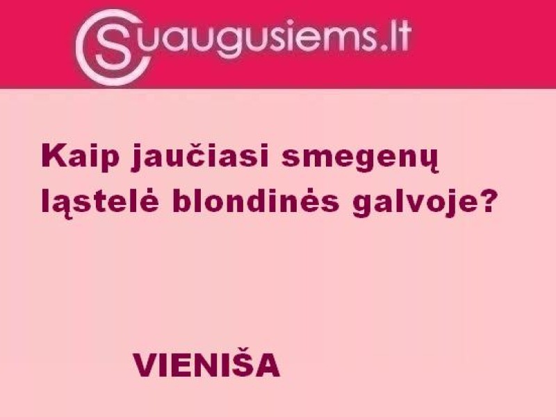 Apie blondines