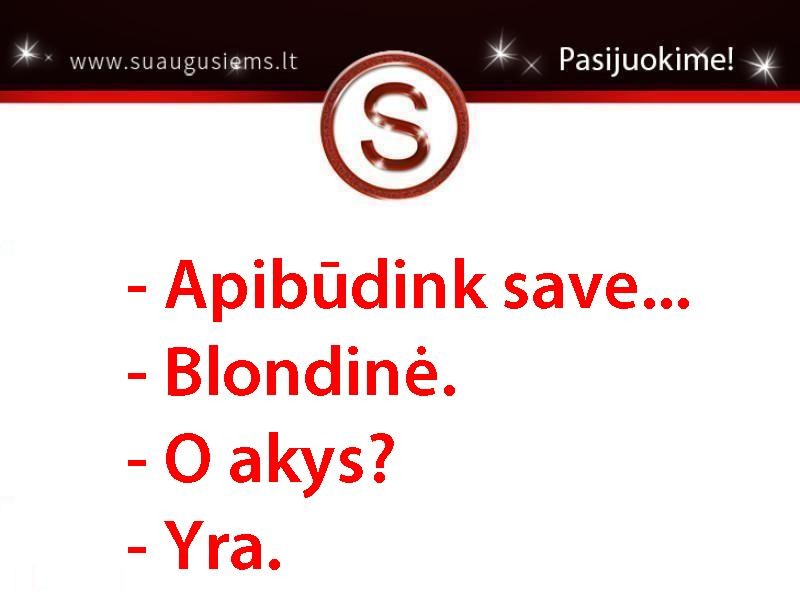 Blondinė