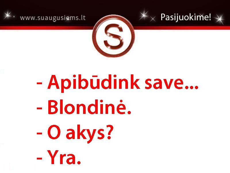 Blondinė