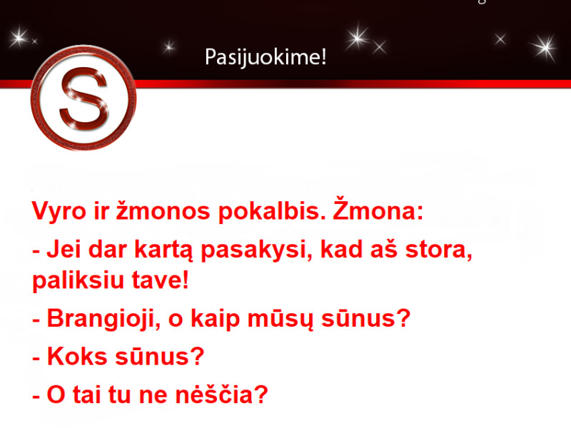 Vyro ir žmonos pokalbis