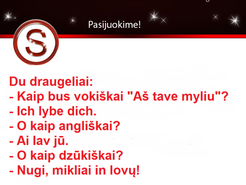 Aš tave myliu