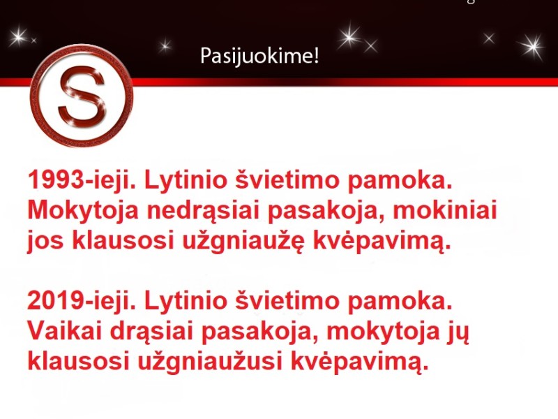 Lytinio švietimo pamoka