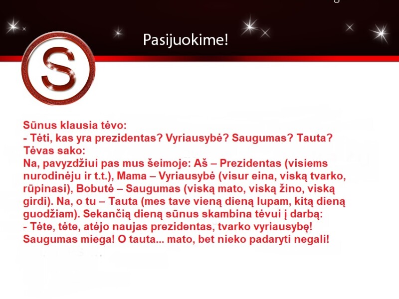 Prezidentas / Vyriausybė / Saugumas / Tauta