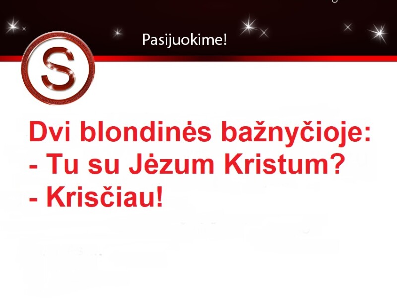 Dvi blondinės bažnyčioje