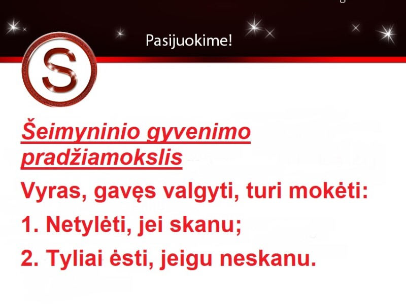 Šeimyninio gyvenimo pradžiamokslis