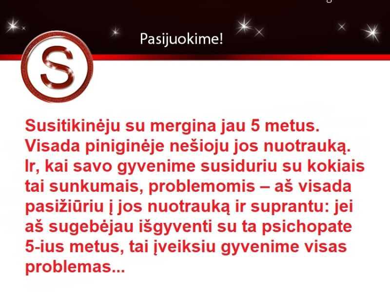 Merginos nuotrauka, suteikianti stiprybės