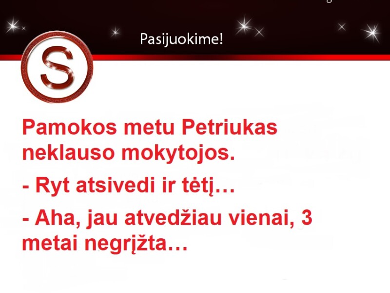 Petriukas ir mokytoja