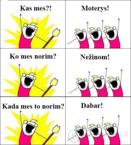 Ko nori moterys